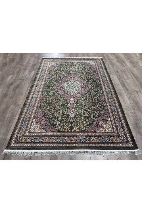 Иранский ковер Farahan 0020 Зеленый